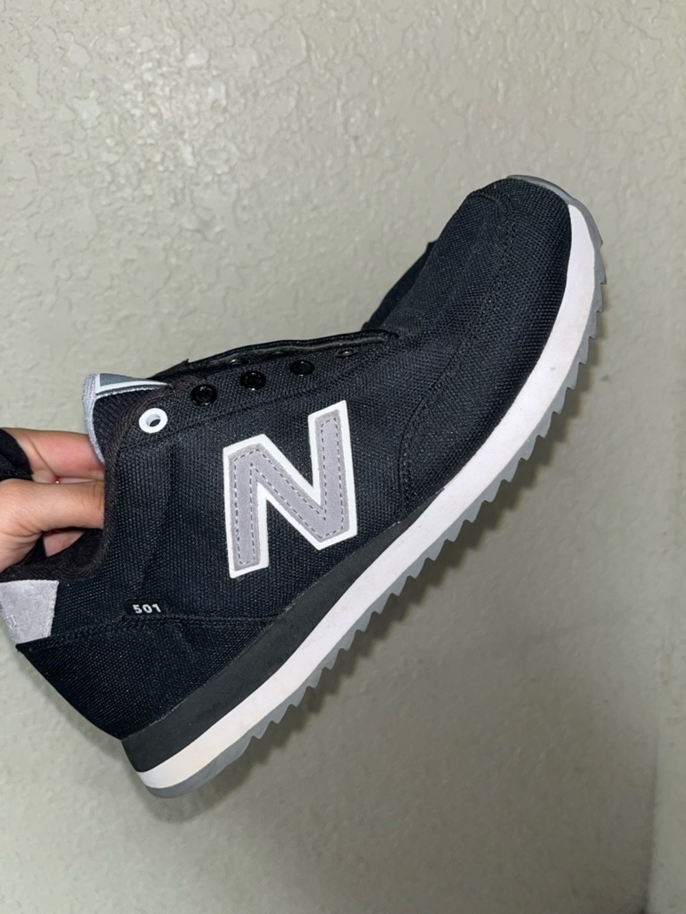 New Balance 501 Black and Gray Sneaker